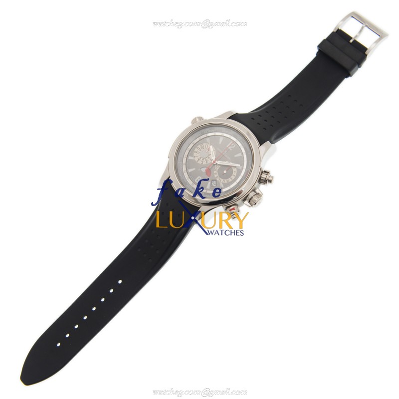 Jaeger-Lecoultre Q1766440 Replica Watch, Auto, 41.5mm Pt Case, Gray Dial, Rubber Strap - Image 2