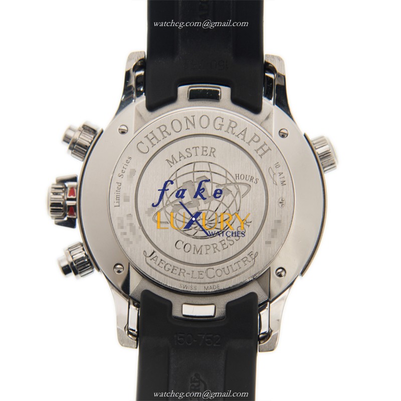 Jaeger-Lecoultre Q1766440 Replica Watch, Auto, 41.5mm Pt Case, Gray Dial, Rubber Strap - Image 3