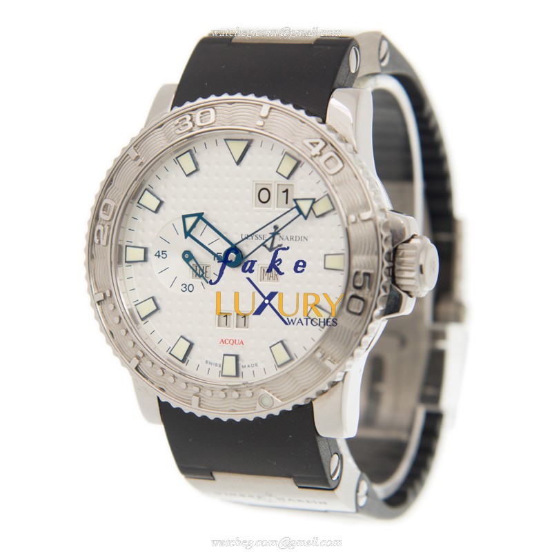 333-88-3 - Ulysse Nardin Replica Watch Automatic Silver Dial Black Rubber Strap - Image 3