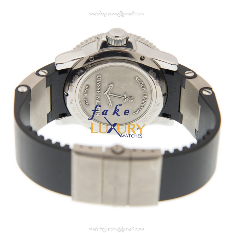 333-88-3 - Ulysse Nardin Replica Watch Automatic Silver Dial Black Rubber Strap - Image 4