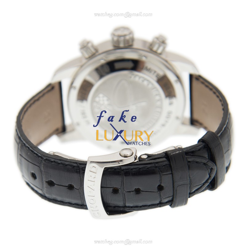 Chopard CHOPARD TACHOMETER AUTO Stainless Steel Case Black Dial Leather Strap Replica Watch, Model - Image 5