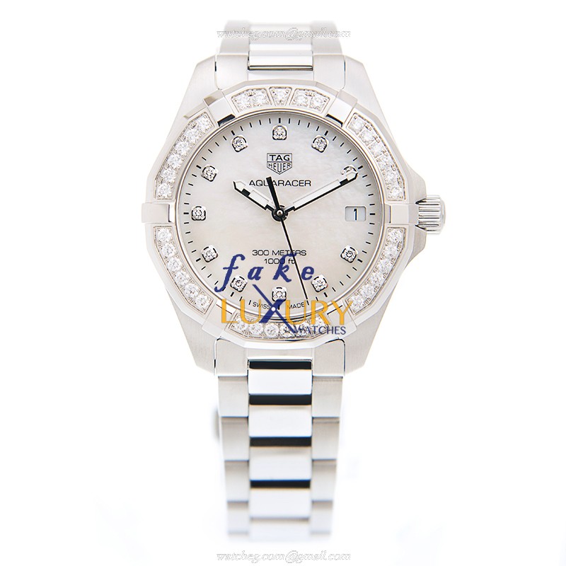 Tag Heuer Aquaracer WBD1315-BA0740 Quartz White Dial Stainless Steel Replica Watch - Image 2