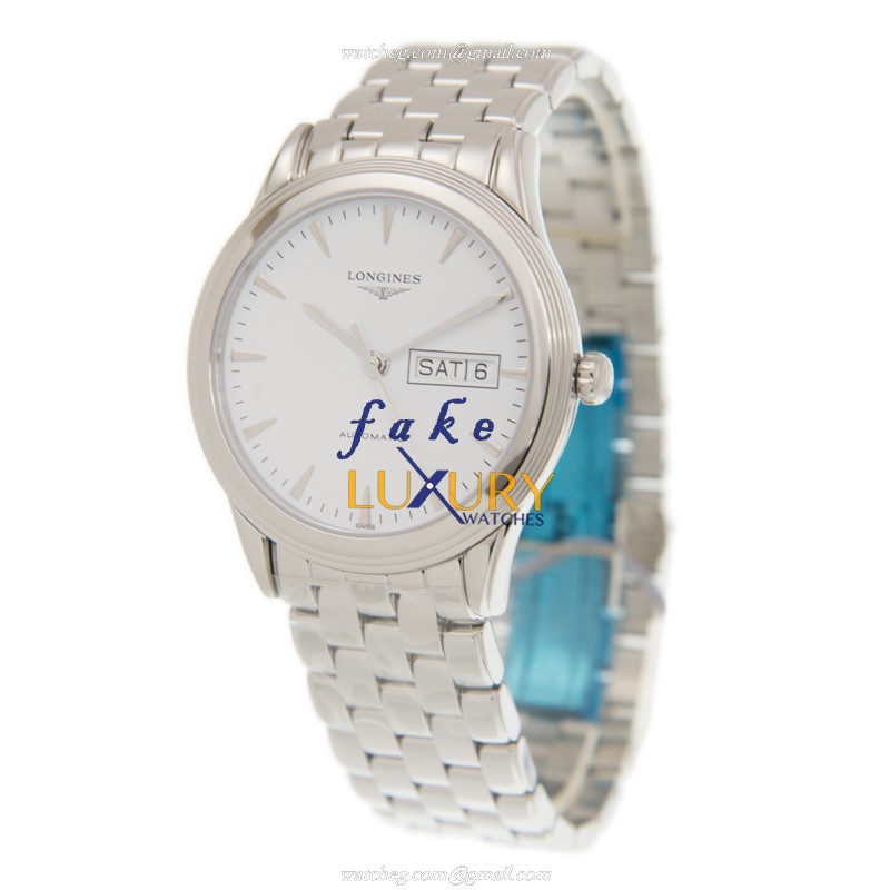 Longines L4.899.4.12.6 Flagship Replica Watch Automatic Movement 38.5mm White Dial Sapphire Crystal - Image 3