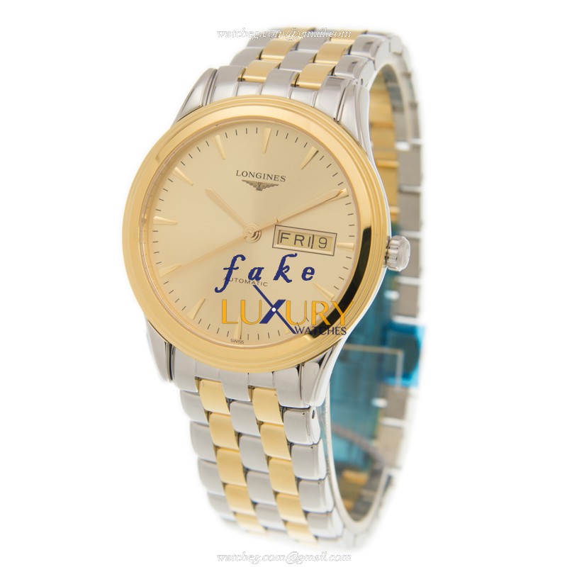 Longines L4.899.3.32.7 Flagship Replica Watch Automatic Movement 18kt Gold Steel Two Tone Strap - Image 3