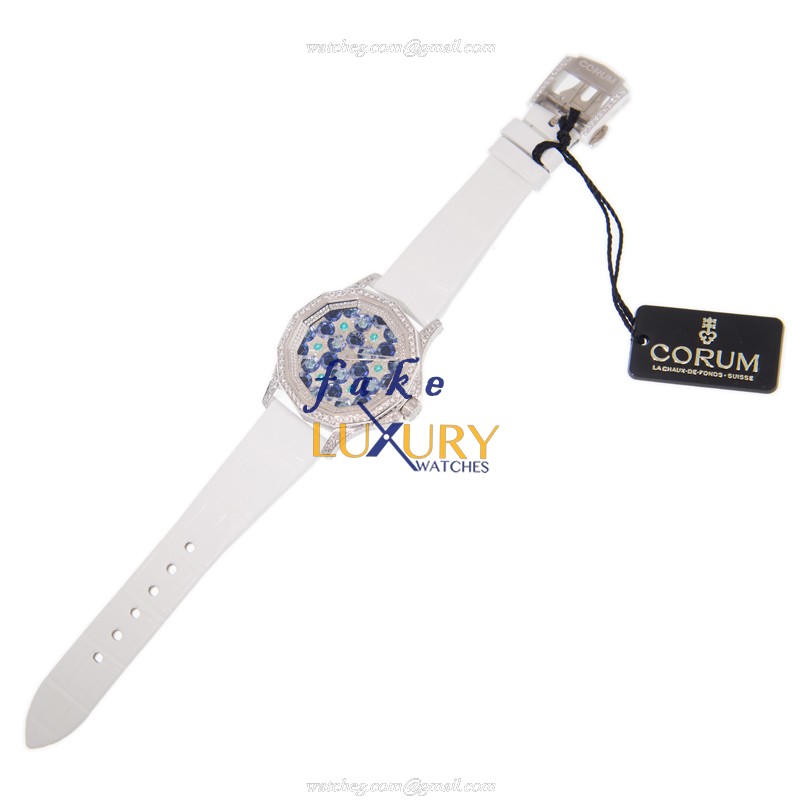 082.109.69/0F09 FL13 - Corum Admirals Cup Replica Watch - Automatic - Blue Dial - White Gold & - Image 2
