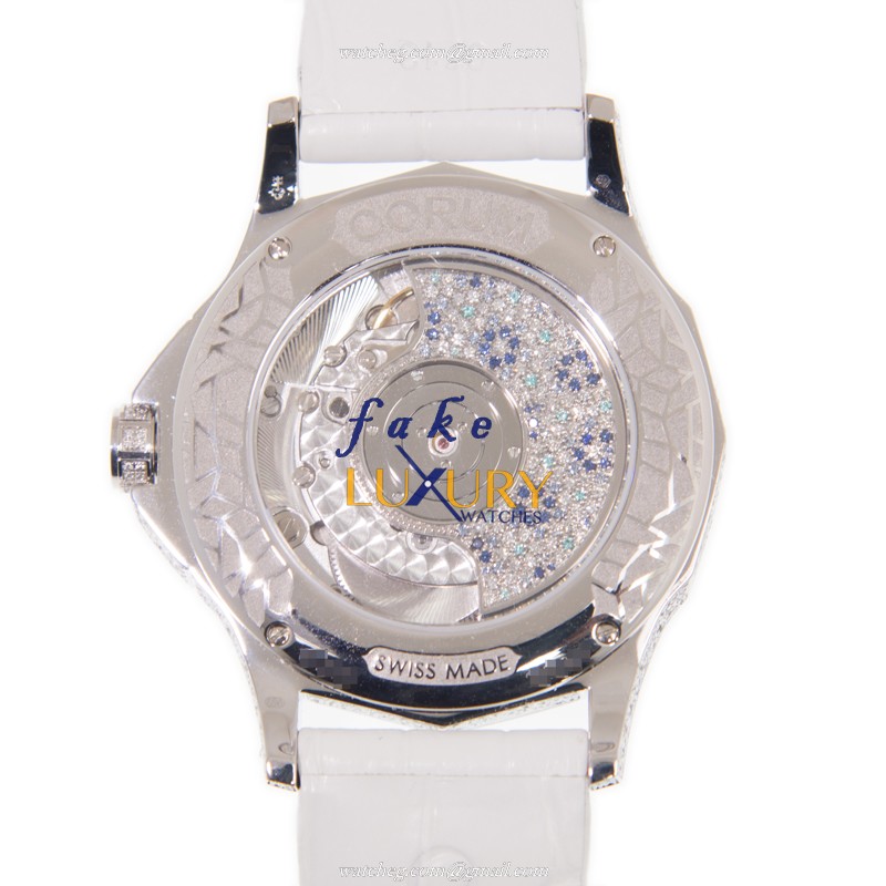 082.109.69/0F09 FL13 - Corum Admirals Cup Replica Watch - Automatic - Blue Dial - White Gold & - Image 3