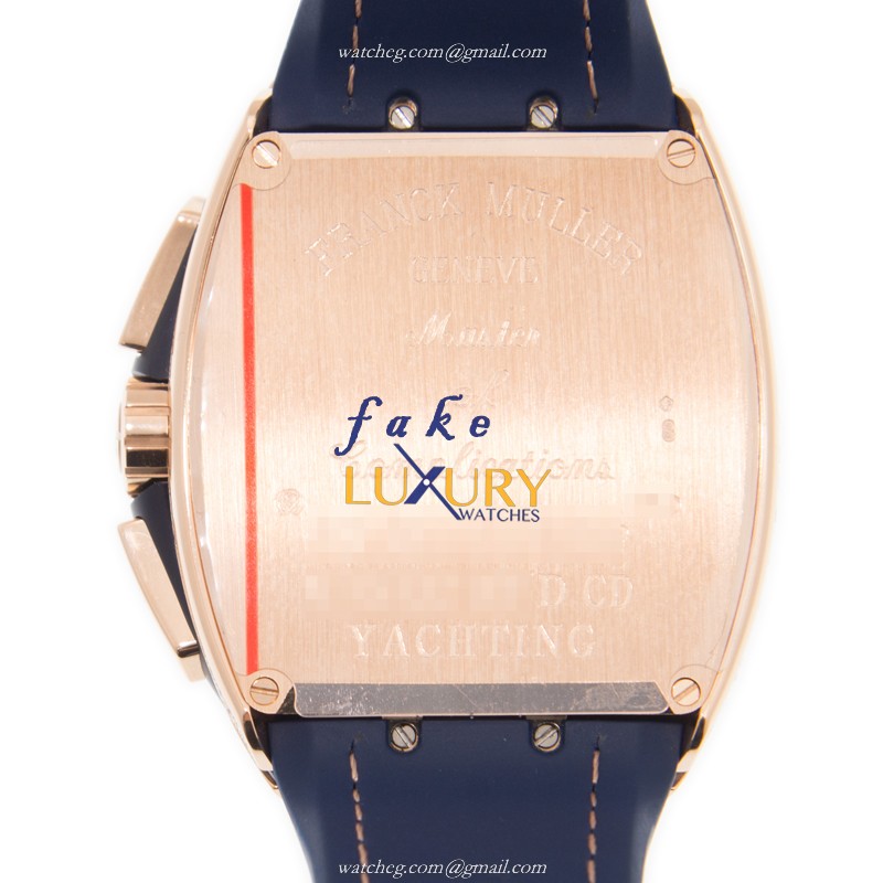 Franck Muller V 45 CC DT D CD 5N.BL Vanguard Replica Watch, Automatic, Gold Dial, Rose Gold & - Image 3