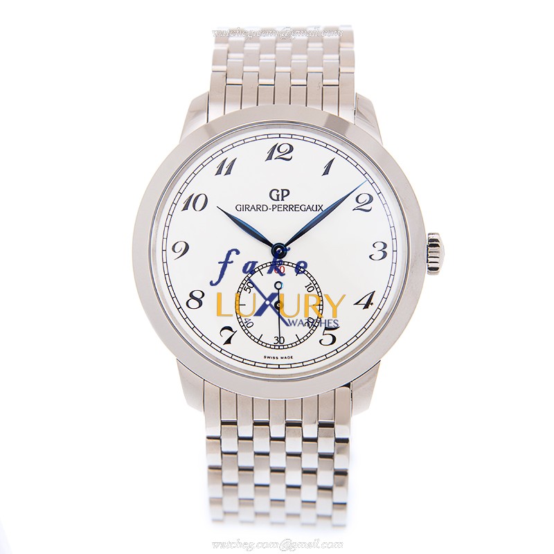 Girard Perregaux 49534-53-711-53A Replica Watch, 1966 Automatic, White Dial, 18kt White Gold Case - Image 2