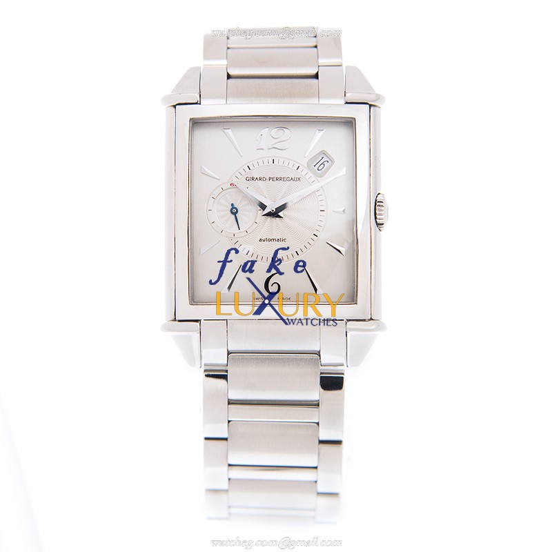Girard Perregaux 25835-11-161-11A Replica Watch, VINTAGE 1945, Automatic, Silver Dial, Steel Case - Image 2