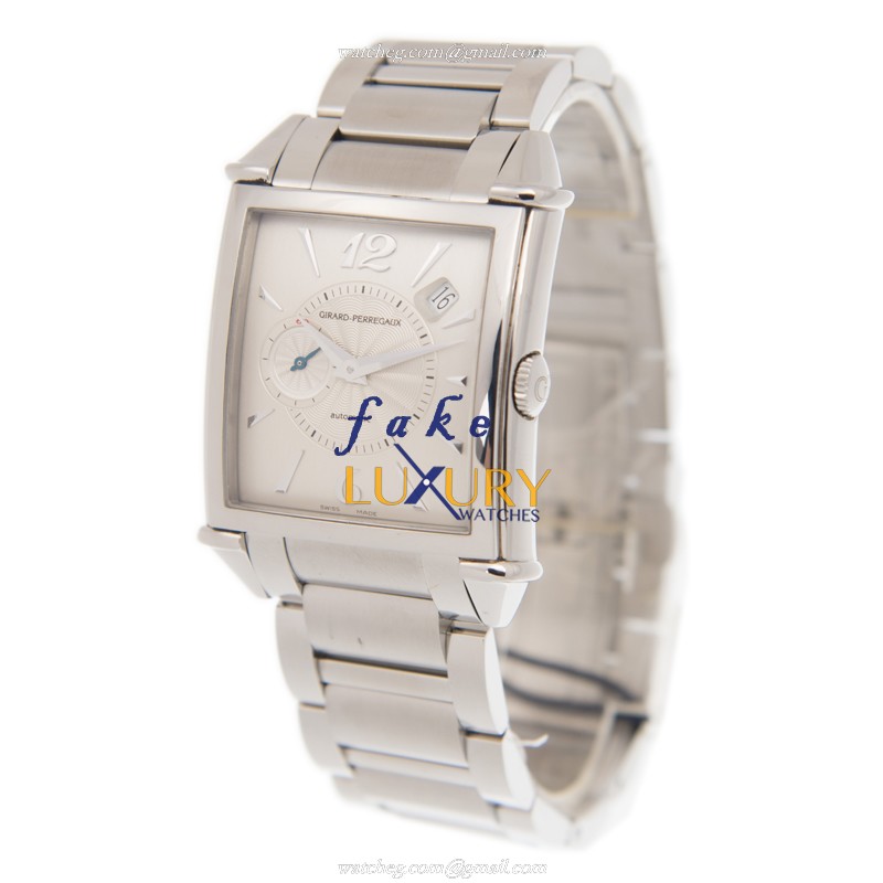 Girard Perregaux 25835-11-161-11A Replica Watch, VINTAGE 1945, Automatic, Silver Dial, Steel Case - Image 3