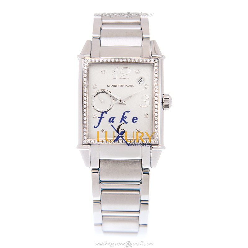 Girard Perregaux Vintage 1945 25932D11A761-11A Automatic Silver Dial Stainless Steel Diamonds - Image 2