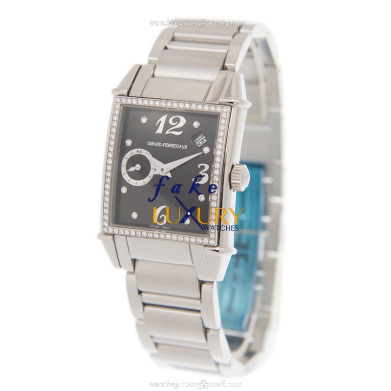 Girard Perregaux 25932D11A661-11A Replica Watch, Black Dial, Steel & Diamond Case, Automatic - Image 3