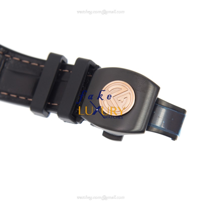 Franck Muller V 41 SC DT TT NR BR5N Vanguard Automatic Black Dial Leather Replica Watch - Image 4