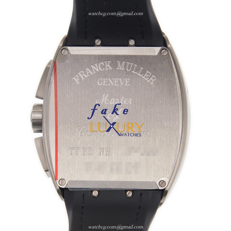 Franck Muller V 45 CC DT TT BRNR Vanguard Replica Watch Automatic Black Dial Steel Case - Image 3