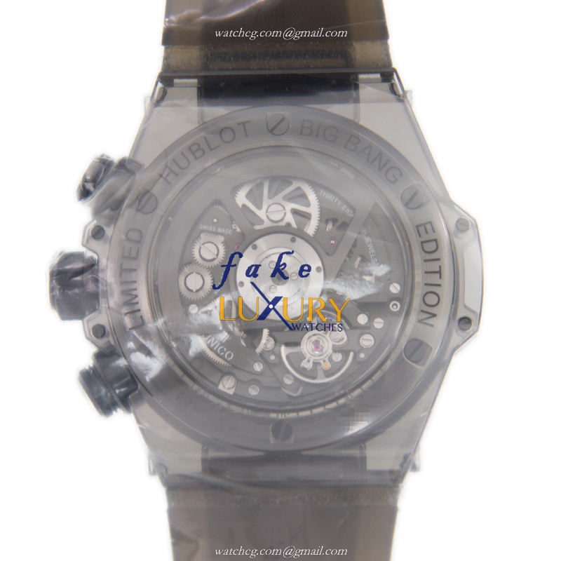 Hublot 411.JB.4901.RT.4099 Sapphire Crystal Automatic Movement Replica Watch - 45mm Case - Black - Image 3