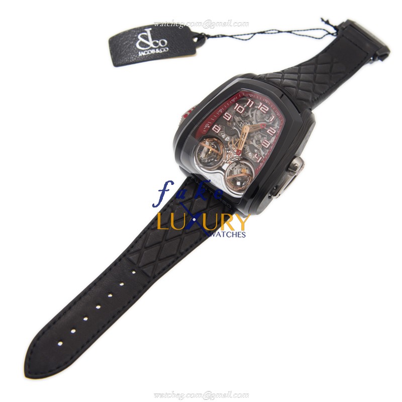 Jacob & Co TT100.21.NS.NK.A WA4D Manual Wind - Stainless Steel - Replica Watch - 57.3mm - Silver - Image 2