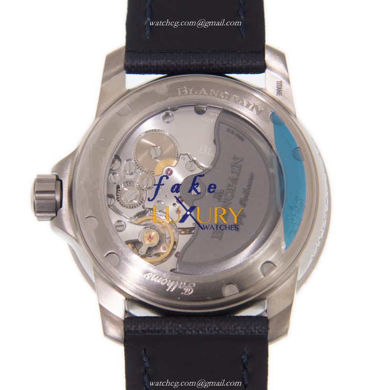Blancpain 5015-12B40-52A Fifty Fathoms Replica Watch - Automatic - PVD Titanium - Blue Dial - Image 3