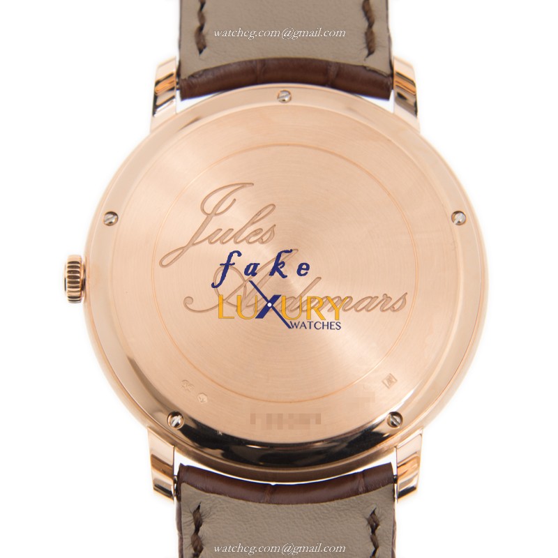 Audemars Piguet Jules 26380OR.OO.D088CR.01 Automatic Silver Dial Brown Alligator - Image 3