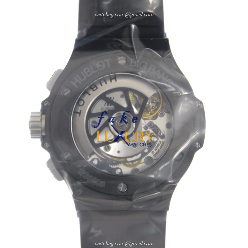 Hublot 301.CK.1140.RX Quartz Ceramic BIG BANG Replica Watch, Automatic, Black Dial, Rubber Strap - Image 3