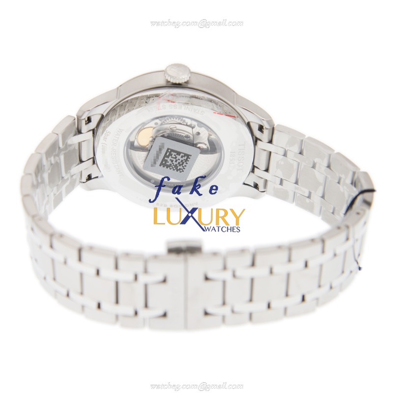 Tissot T099.407.11.038.00 T-Classic White Dial Silver Strap Automatic Steel Replica Watch - Image 3