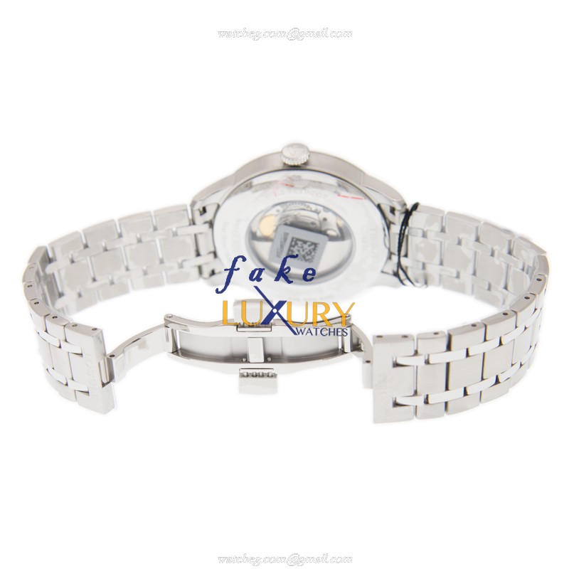 Tissot T099.407.11.038.00 T-Classic White Dial Silver Strap Automatic Steel Replica Watch - Image 4