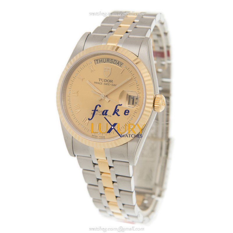 Tudor 76213-62483-CHRN Automatic 18kt Gold & Steel Case Replica Watch - Image 3