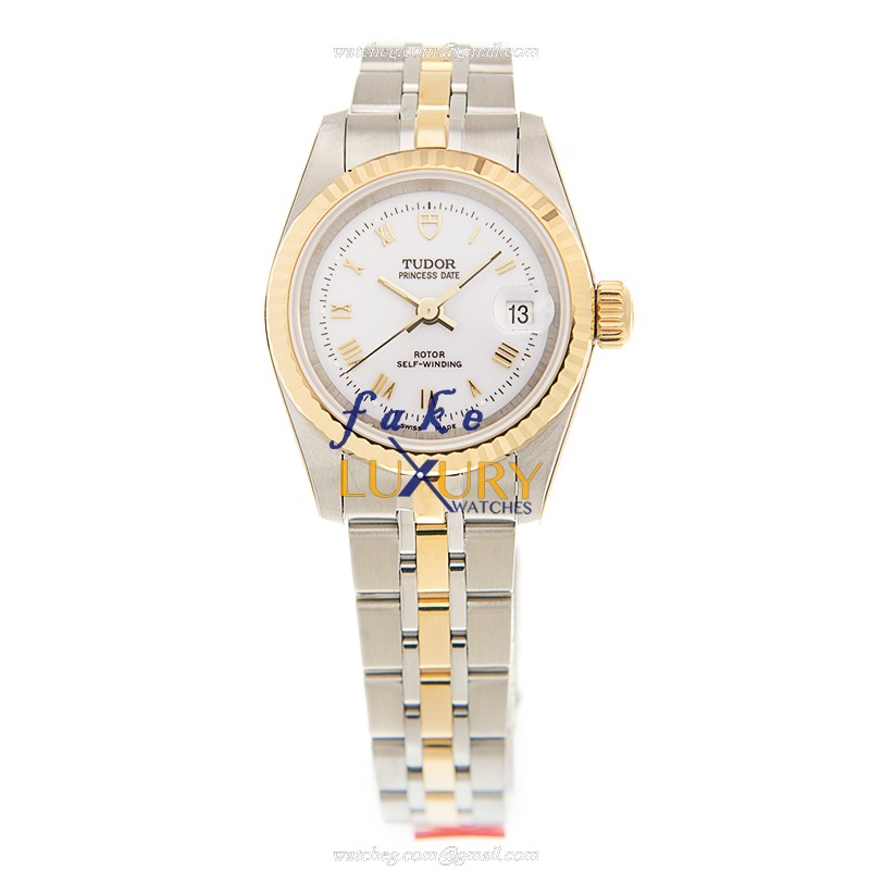 Tudor 92413-62433-WTRN PRINCESS DATE Auto 18kt Gold & Steel Replica Watch - Swiss Movement - Image 2