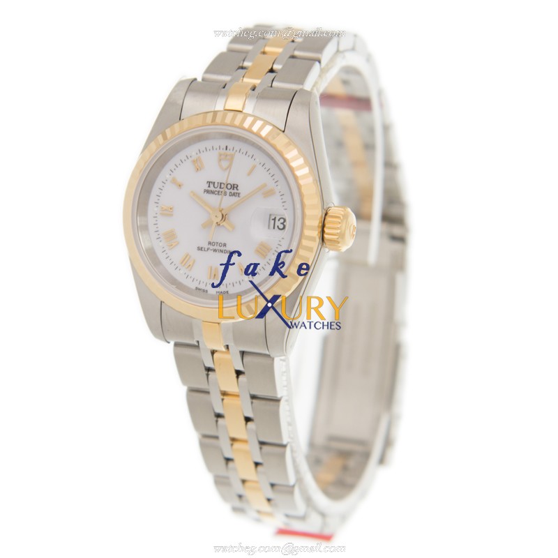 Tudor 92413-62433-WTRN PRINCESS DATE Auto 18kt Gold & Steel Replica Watch - Swiss Movement - Image 3