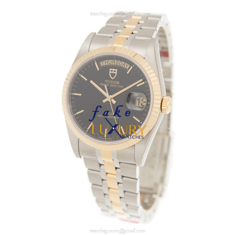 Tudor 76213-62483-BK - Automatic - 18kt Gold & Steel Case - Replica Watch - Tudor Series - Image 3