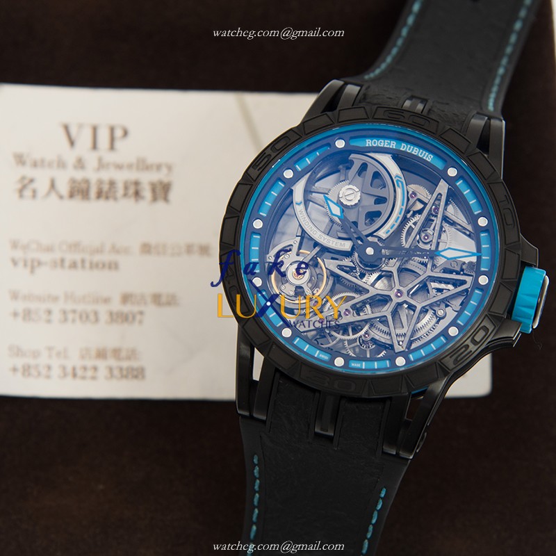 Roger Dubuis RDDBEX0575 Excalibur Replica Watch, Automatic Titanium, Transparent Skull Dial - Image 5