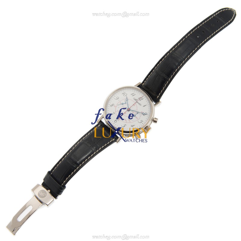 Breguet CLASSIC Replica Watch 5247BB/29/9V6 Manual Wind White Dial 18kt White Gold Case Leather - Image 2