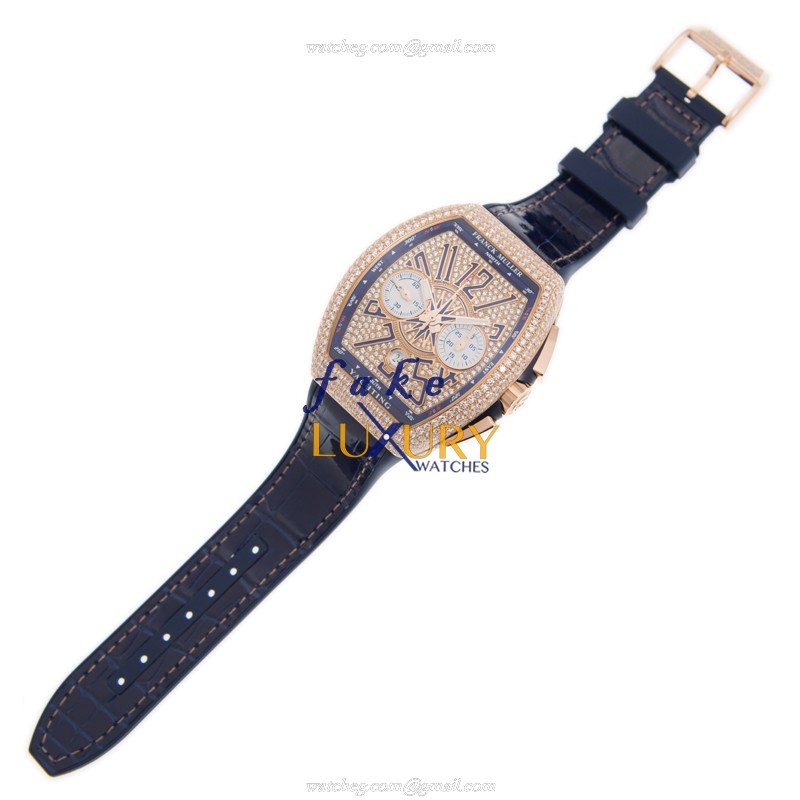 V 45 CC DT D CD YACHTING 5N.BL - Franck Muller Vanguard Replica Watch - Automatic - 18kt Rose Gold - Image 2