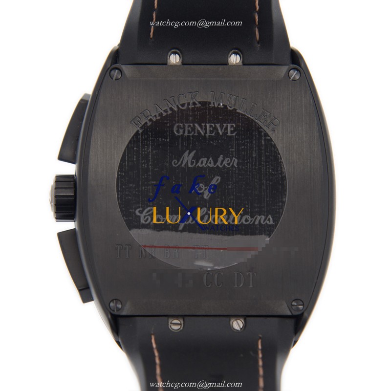 Franck Muller V 45 CC DT TT.NR.BR.TT | Automatic | Steel | Black Dial | Leather Strap | Replica - Image 3