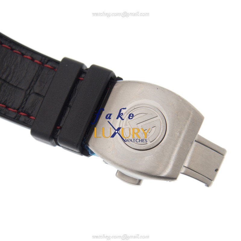 Franck Muller V 45 CC DT AC.BR.NR Vanguard Replica Watch, Black Dial, Steel Case, Rubber Strap - Image 4