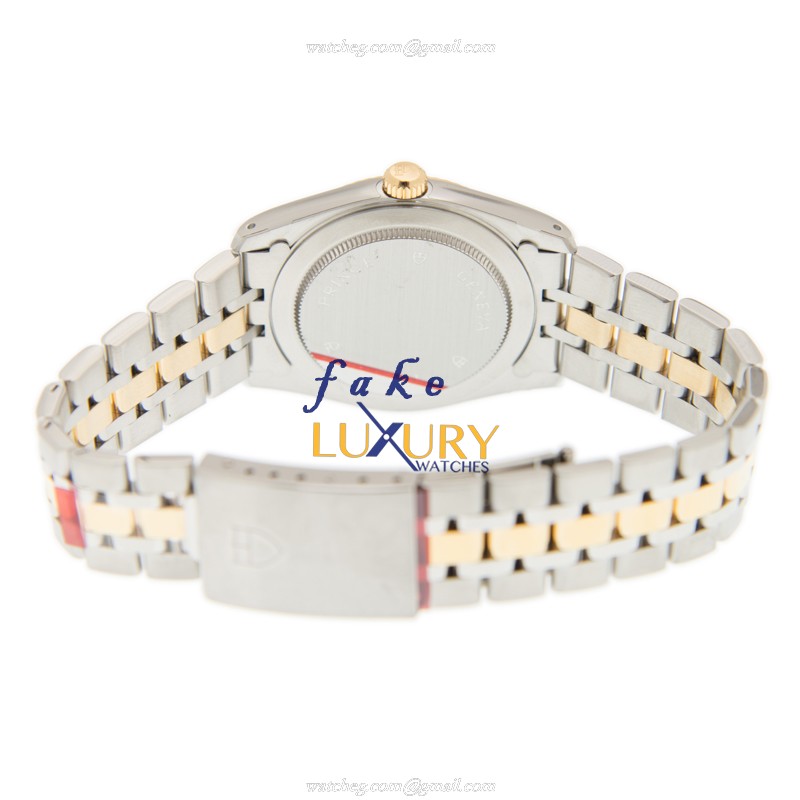 Tudor 74033-62473-WTRN Automatic 18kt Gold & Steel Case White Dial Replica Watch - Image 4