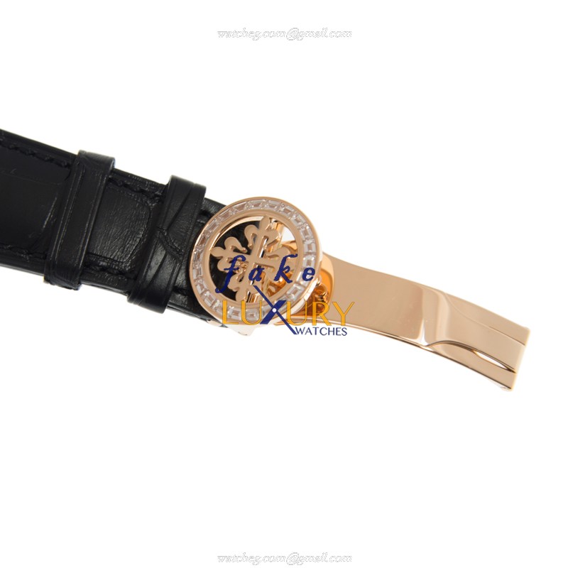 Patek Philippe 5961R-010 COMPLICATIONS 18kt Rose Gold Diamonds Automatic Black Alligator Replica - Image 4