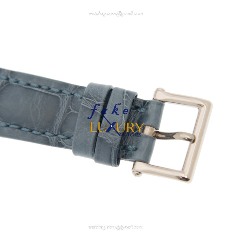 Patek Philippe Calatrava 7200/50G-011 Automatic 18kt White Gold Blue Dial Alligator Strap Replica - Image 4