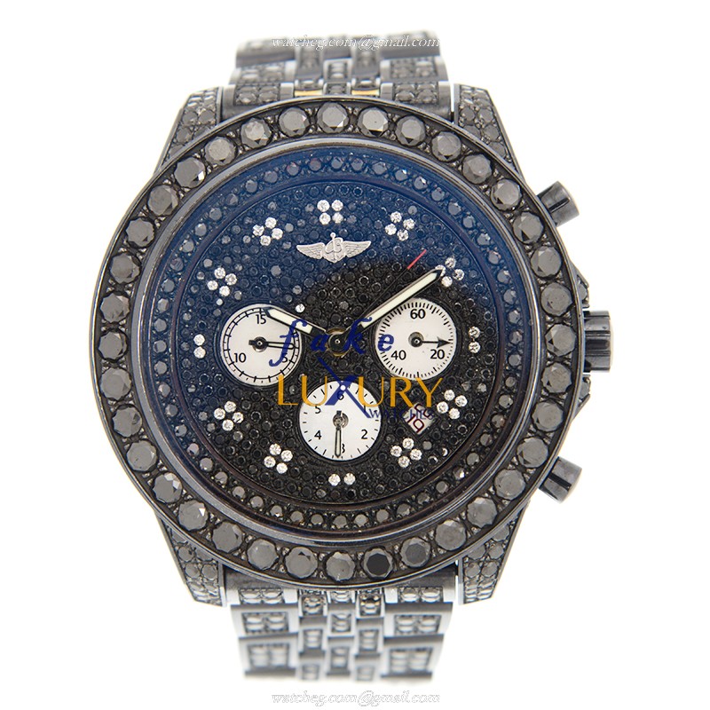 Breitling BREITLING BLACKDIA Replica Watch with Automatic Movement, Black Diamond Dial on Steel - Image 2