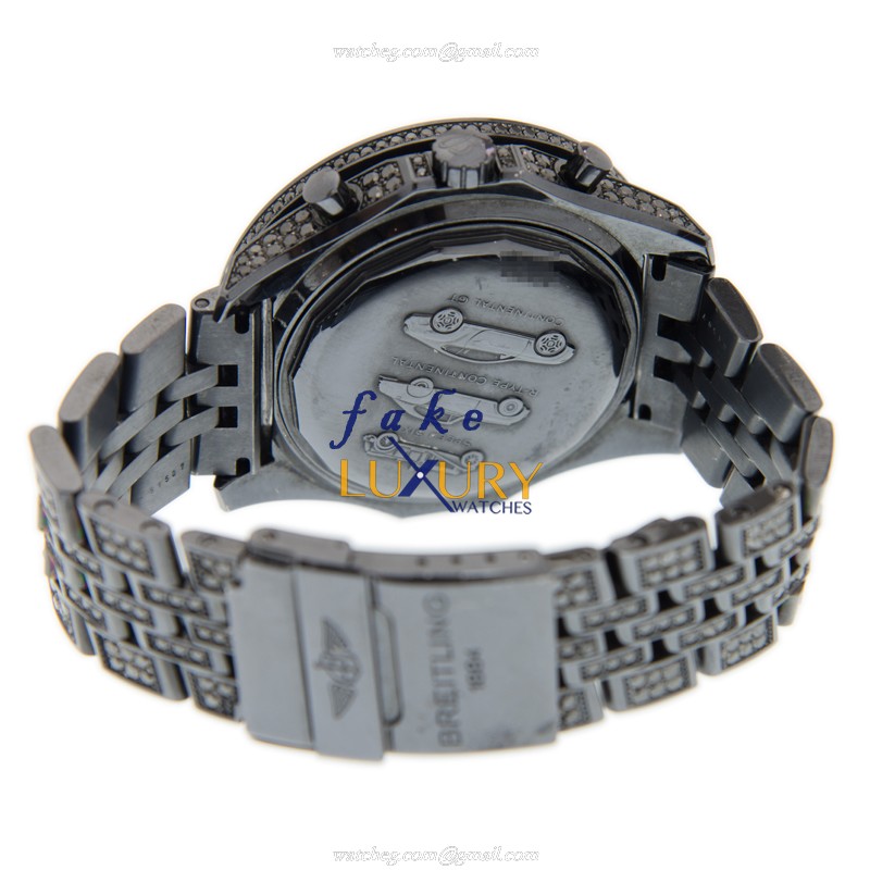 Breitling BREITLING BLACKDIA Replica Watch with Automatic Movement, Black Diamond Dial on Steel - Image 4