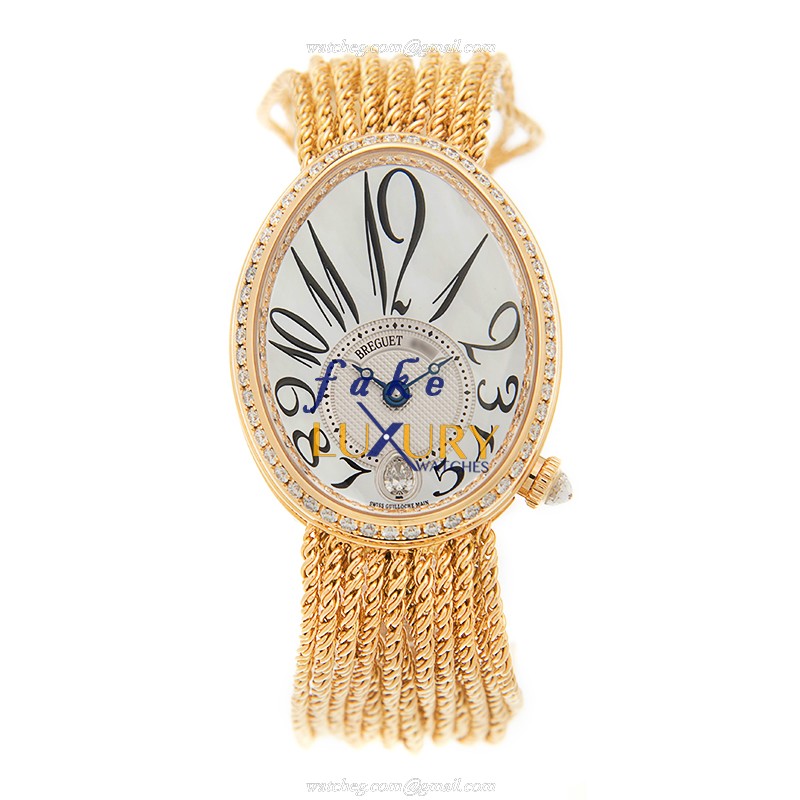 Breguet REINE DE NAPLES 8918BA/58/J39/D00D Replica Watch, Automatic, White Dial, 18kt Gold & - Image 2