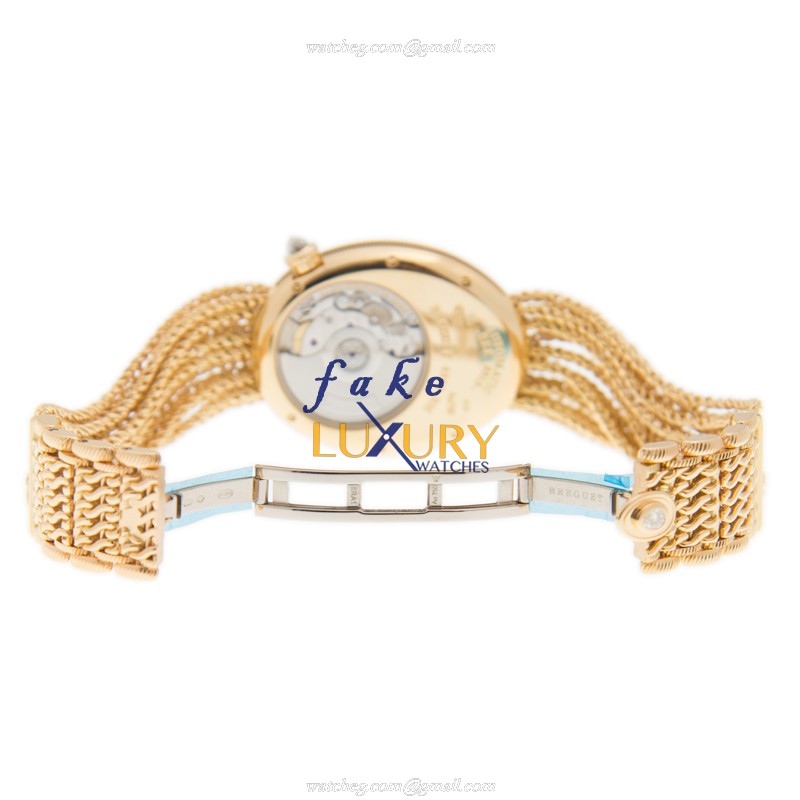 Breguet REINE DE NAPLES 8918BA/58/J39/D00D Replica Watch, Automatic, White Dial, 18kt Gold & - Image 5
