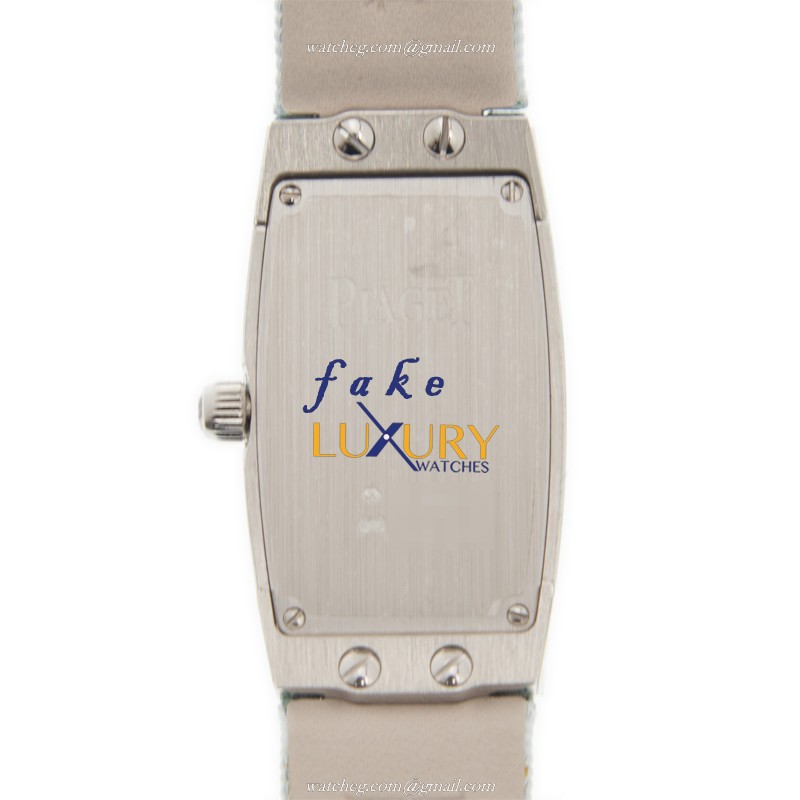 Piaget G0A26056 Limelight Quartz Replica Watch, 18kt White Gold Case, Blue Mother of Pearl Dial - Image 3