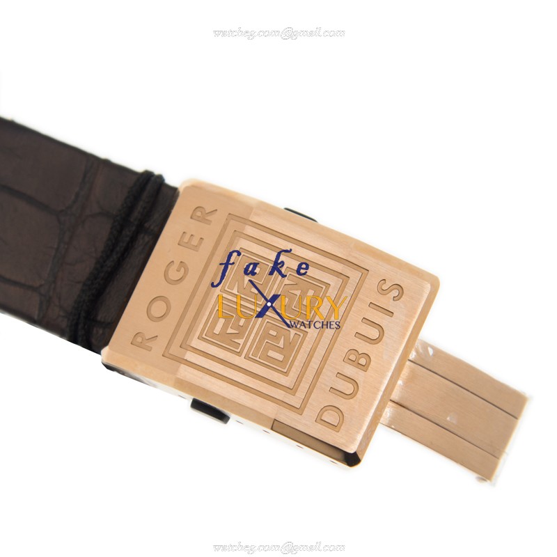 Roger Dubuis DBKS0050 Automatic 18kt Rose Gold Black Dial Alligator | Steel | Replica Watch - Image 4