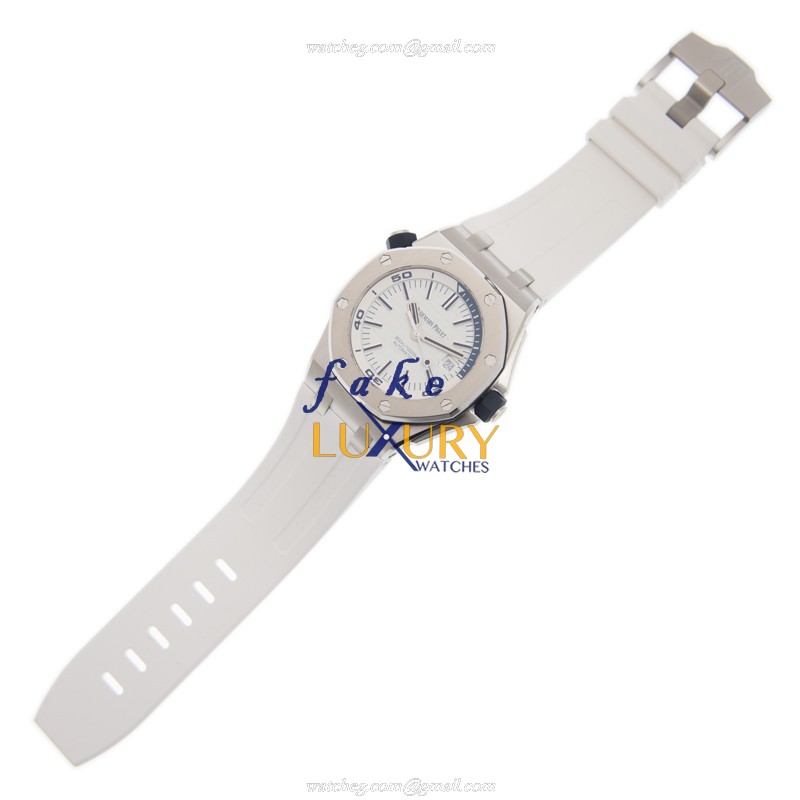 Audemars Piguet 15710ST.OO.A010CA.01 Royal Oak Offshore Replica Watch, Automatic, White Dial, Steel - Image 2
