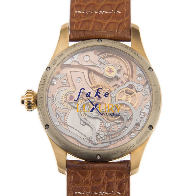117064 - Mont Blanc 1858 Replica Watch Manual Wind Bronze Brown Dial - Image 3
