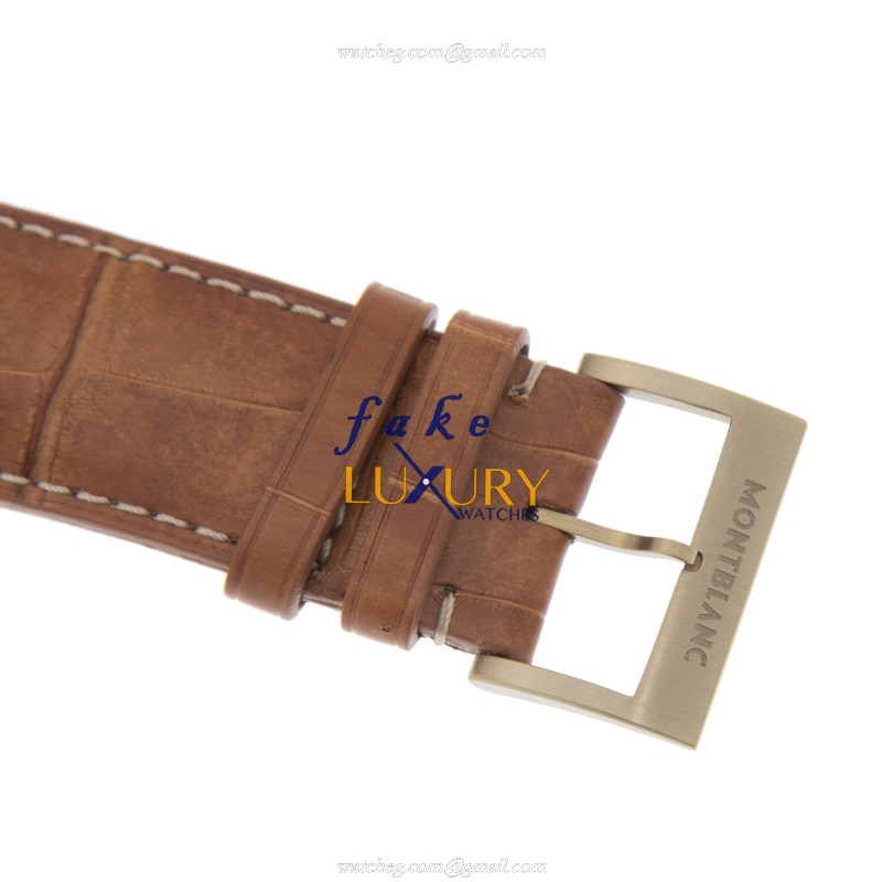 117064 - Mont Blanc 1858 Replica Watch Manual Wind Bronze Brown Dial - Image 4