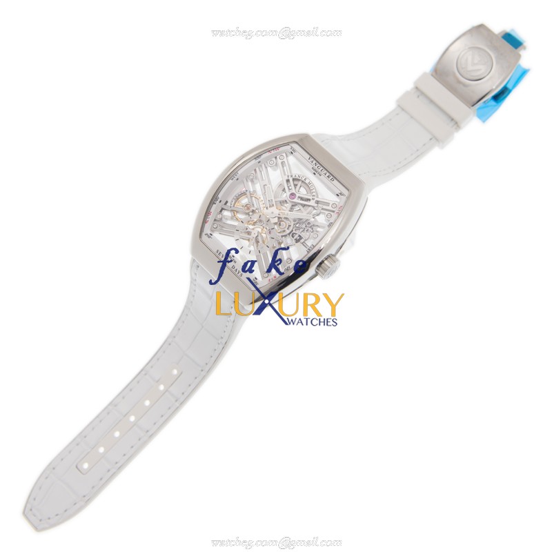 Franck Muller V 45 S6 SQT AC.BC - Replica Watch - Manual Wind - Stainless Steel Case - White - Image 2
