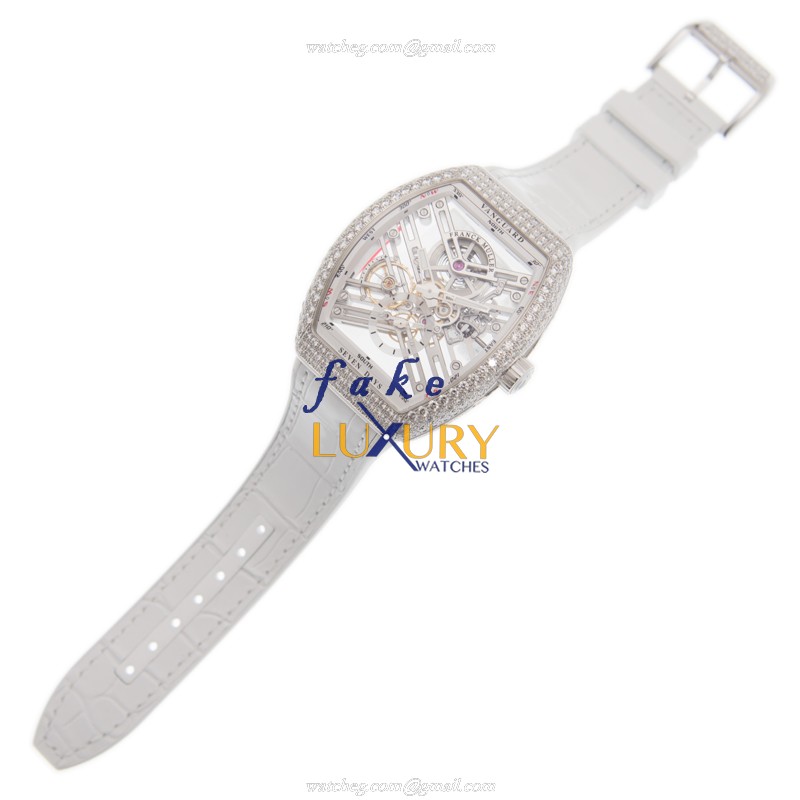 Franck Muller V 45 S6 SQT D AC.BC - Vanguard Manual Wind - Stainless Steel & Diamonds - 0.5KG - Image 2