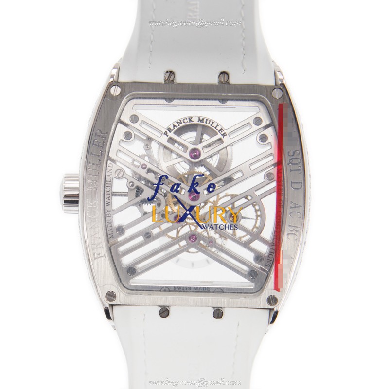 Franck Muller V 45 S6 SQT D AC.BC - Vanguard Manual Wind - Stainless Steel & Diamonds - 0.5KG - Image 3