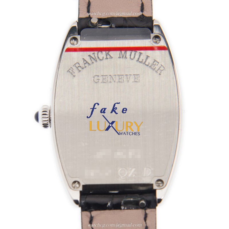 Franck Muller 1752 QZ D AC Cintree Curvex Replica Watch Quartz Silver Dial Steel & Diamond Case - Image 3